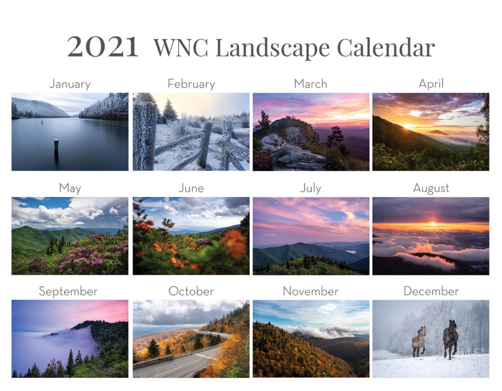 2021 WNC Landscape Photography Calendar - Dawnfire Photography
